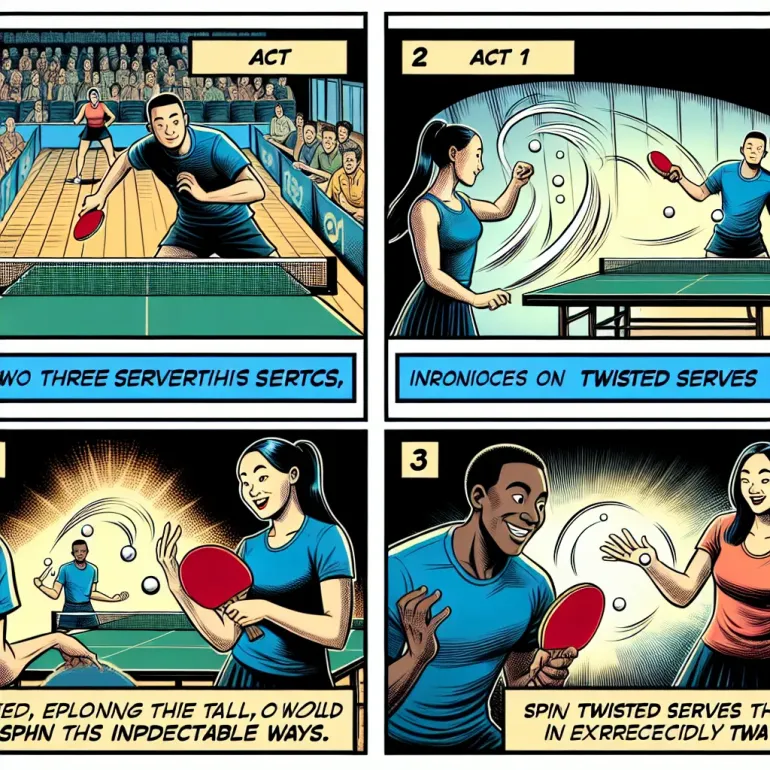 крученые подачи в настольном теннисе