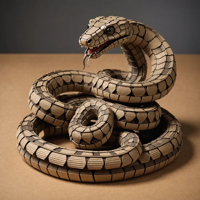 Как сделать змею из картона, которая ползёт: Механическая модель своими руками